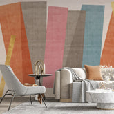 3197 / Colorful Stripe Wallpaper, Easy to Install, Peel and Stick Mural - Modern and Abstract Art Decor for Your Room, - Artevella